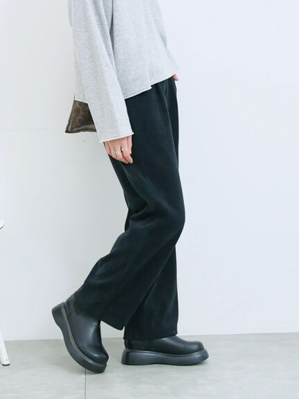 カットコールストレートパンツ(グレー/ブラック/ブラウン/パープル)|Samansa Mos2 blue(サマンサモスモス ブルー)通販