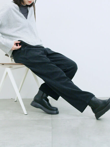 カットコールストレートパンツ(グレー/ブラック/ブラウン/パープル)|Samansa Mos2 blue(サマンサモスモス ブルー)通販