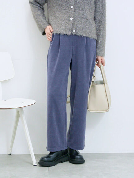 カットコールストレートパンツ(グレー/ブラック/ブラウン/パープル)|Samansa Mos2 blue(サマンサモスモス ブルー)通販