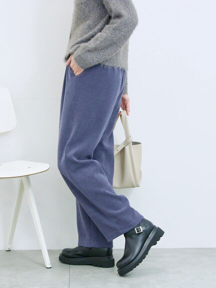 カットコールストレートパンツ(グレー/ブラック/ブラウン/パープル)|Samansa Mos2 blue(サマンサモスモス ブルー)通販