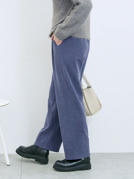 カットコールストレートパンツ(グレー/ブラック/ブラウン/パープル)|Samansa Mos2 blue(サマンサモスモス ブルー)通販