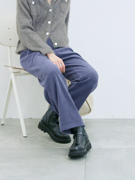 カットコールストレートパンツ(グレー/ブラック/ブラウン/パープル)|Samansa Mos2 blue(サマンサモスモス ブルー)通販