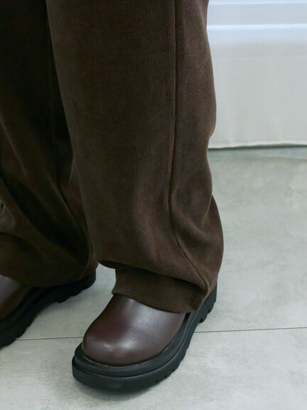 カットコールストレートパンツ(グレー/ブラック/ブラウン/パープル)|Samansa Mos2 blue(サマンサモスモス ブルー)通販