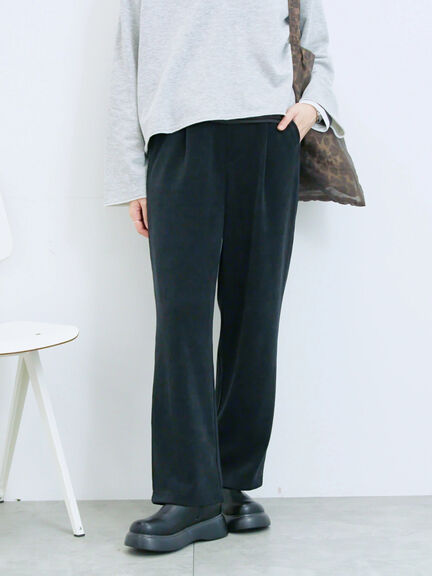 カットコールストレートパンツ(グレー/ブラック/ブラウン/パープル)|Samansa Mos2 blue(サマンサモスモス ブルー)通販