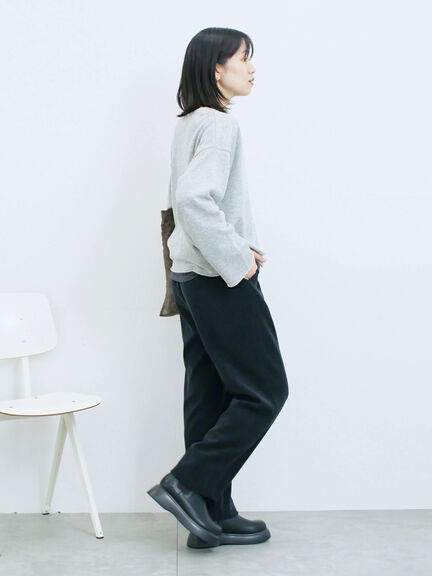 カットコールストレートパンツ(グレー/ブラック/ブラウン/パープル)|Samansa Mos2 blue(サマンサモスモス ブルー)通販