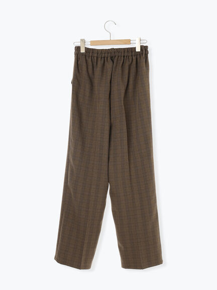 カチオン染めチェックパンツ(グレー/ベージュ/ブラウン/ネイビー)|Samansa Mos2 blue(サマンサモスモス ブルー)通販