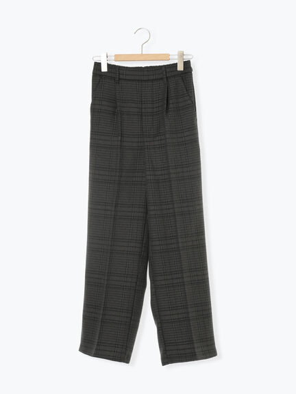 カチオン染めチェックパンツ(グレー/ベージュ/ブラウン/ネイビー)|Samansa Mos2 blue(サマンサモスモス ブルー)通販