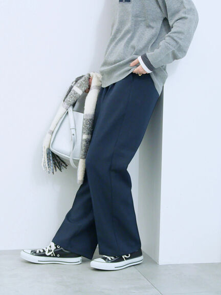 カチオン染めチェックパンツ(グレー/ベージュ/ブラウン/ネイビー)|Samansa Mos2 blue(サマンサモスモス ブルー)通販