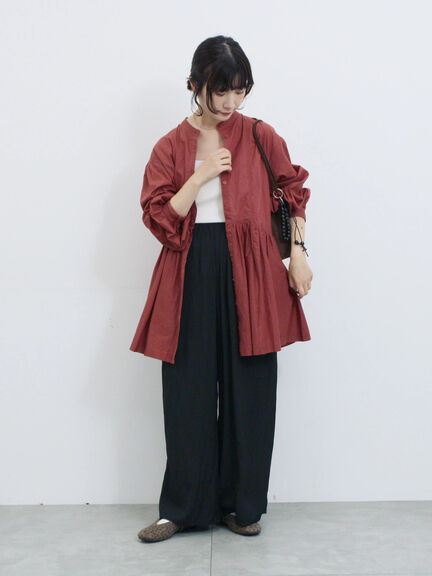 ◎ビンテージサテンイージーパンツ(グレー/ブラック/ブラウン)|Samansa Mos2 blue(サマンサモスモス ブルー)通販