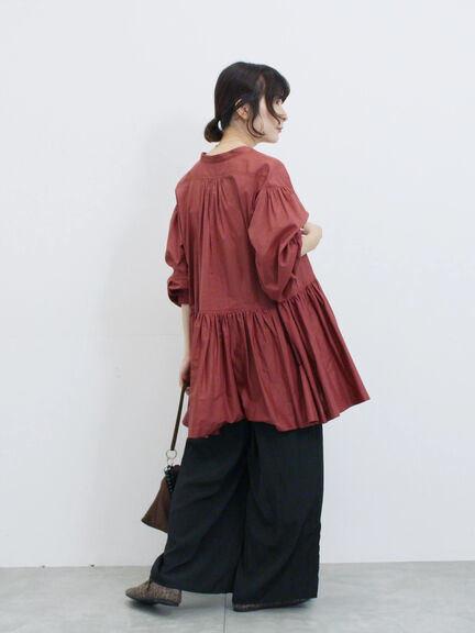 ◎ビンテージサテンイージーパンツ(グレー/ブラック/ブラウン)|Samansa Mos2 blue(サマンサモスモス ブルー)通販