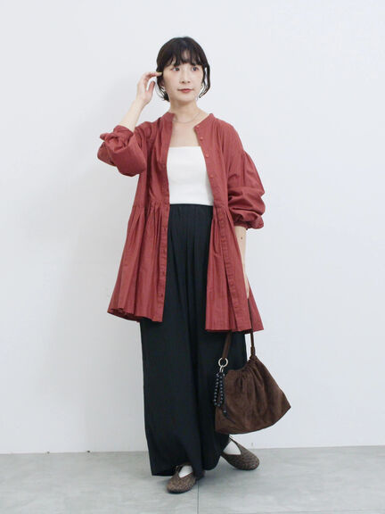 ◎ビンテージサテンイージーパンツ(グレー/ブラック/ブラウン)|Samansa Mos2 blue(サマンサモスモス ブルー)通販