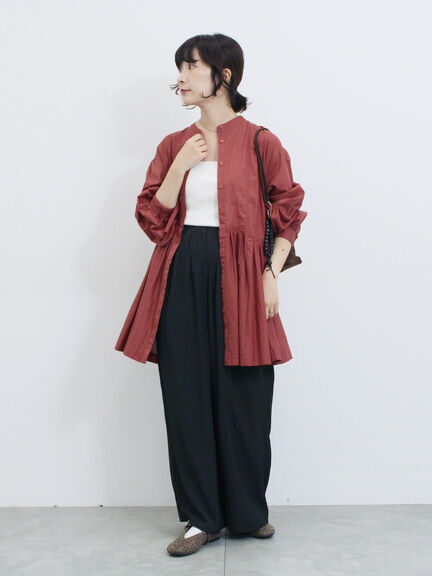 ◎ビンテージサテンイージーパンツ(グレー/ブラック/ブラウン)|Samansa Mos2 blue(サマンサモスモス ブルー)通販