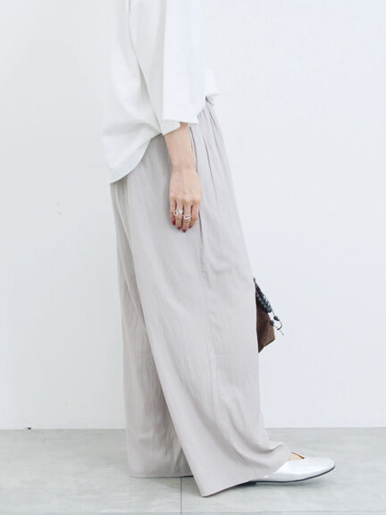 ◎ビンテージサテンイージーパンツ(グレー/ブラック/ブラウン)|Samansa Mos2 blue(サマンサモスモス ブルー)通販