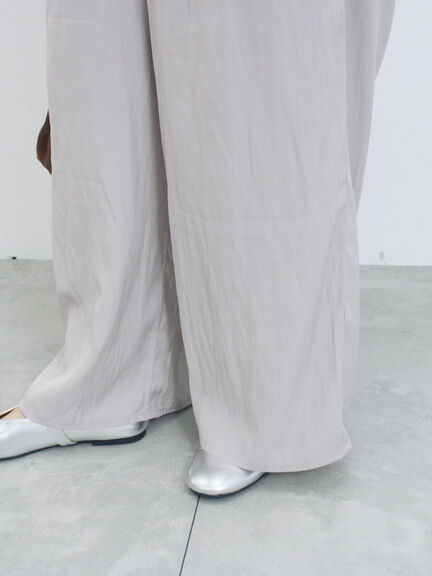 ◎ビンテージサテンイージーパンツ(グレー/ブラック/ブラウン)|Samansa Mos2 blue(サマンサモスモス ブルー)通販