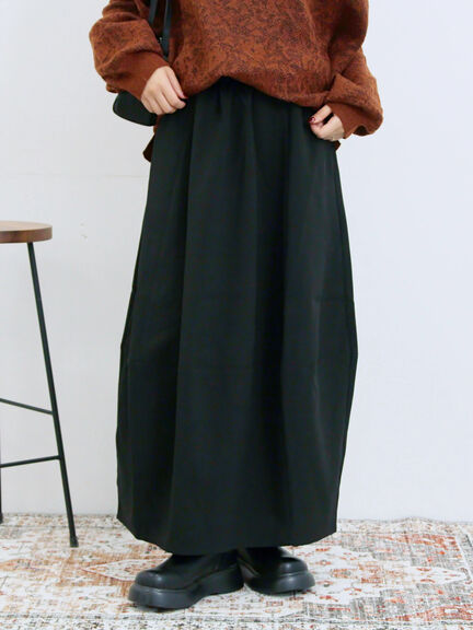 ギャザーコクーンスカート(ブラック/ブラウン/カーキ)|Samansa Mos2 blue(サマンサモスモス ブルー)通販