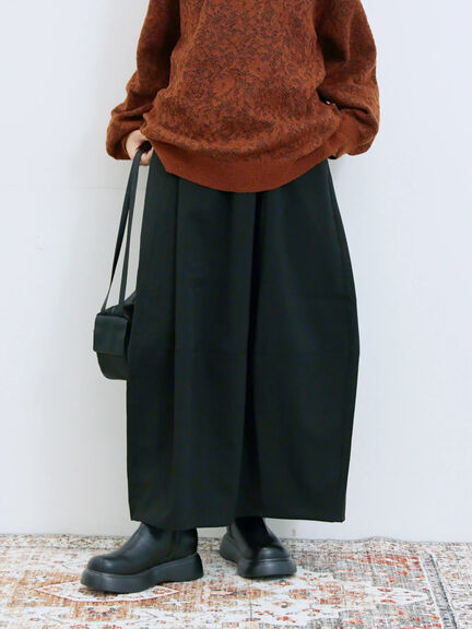 ギャザーコクーンスカート(ブラック/ブラウン/カーキ)|Samansa Mos2 blue(サマンサモスモス ブルー)通販