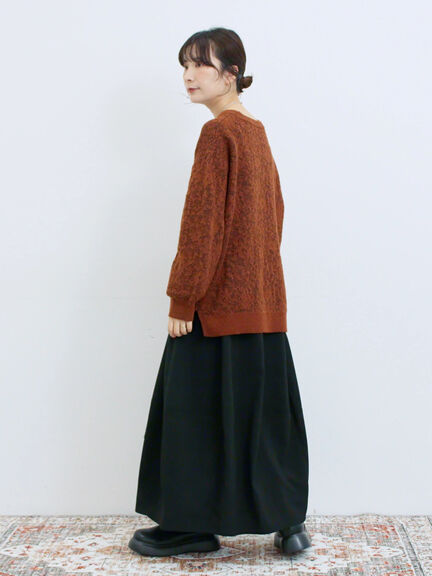 ギャザーコクーンスカート(ブラック/ブラウン/カーキ)|Samansa Mos2 blue(サマンサモスモス ブルー)通販