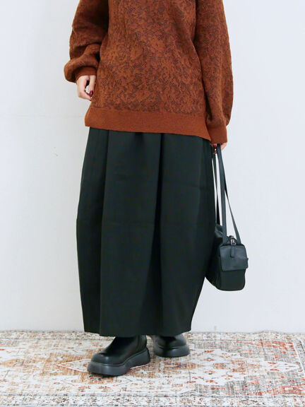 ギャザーコクーンスカート(ブラック/ブラウン/カーキ)|Samansa Mos2 blue(サマンサモスモス ブルー)通販