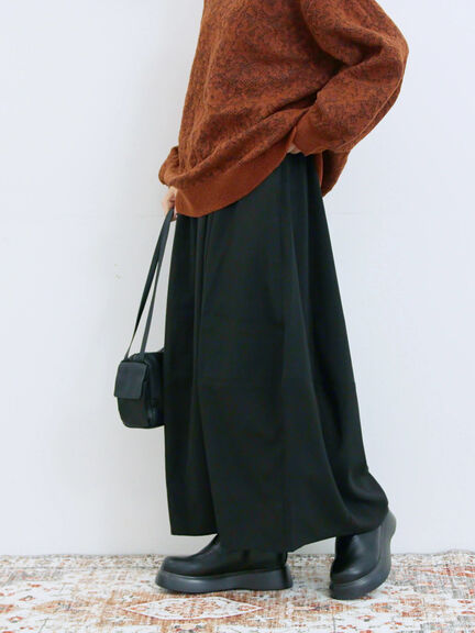 ギャザーコクーンスカート(ブラック/ブラウン/カーキ)|Samansa Mos2 blue(サマンサモスモス ブルー)通販