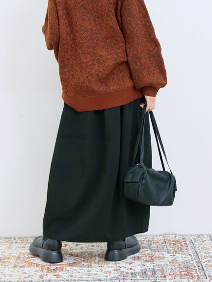 ギャザーコクーンスカート(ブラック/ブラウン/カーキ)|Samansa Mos2 blue(サマンサモスモス ブルー)通販