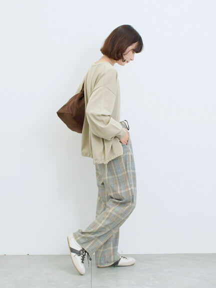 裾ドロストニットカーディガン(ブラック/ベージュ/ブルー)|Samansa Mos2 blue(サマンサモスモス ブルー)通販