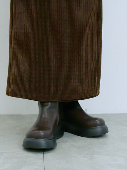 サイドゴアブーツ(ブラック/ダークブラウン)|Samansa Mos2 blue(サマンサモスモス ブルー)通販