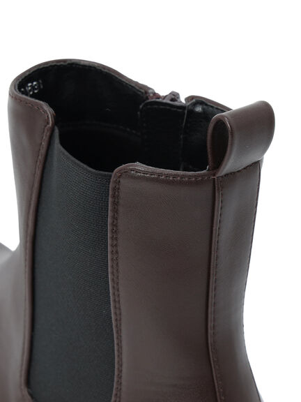 サイドゴアブーツ(ブラック/ダークブラウン)|Samansa Mos2 blue(サマンサモスモス ブルー)通販