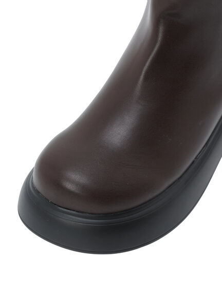 サイドゴアブーツ(ブラック/ダークブラウン)|Samansa Mos2 blue(サマンサモスモス ブルー)通販