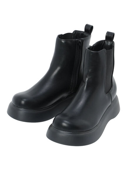 サイドゴアブーツ(ブラック/ダークブラウン)|Samansa Mos2 blue(サマンサモスモス ブルー)通販