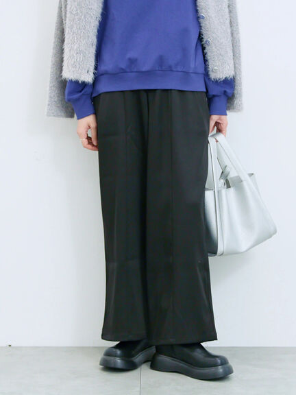 切り替えタックパンツ(ブラック/ベージュ/ブラウン)|Samansa Mos2 blue(サマンサモスモス ブルー)通販