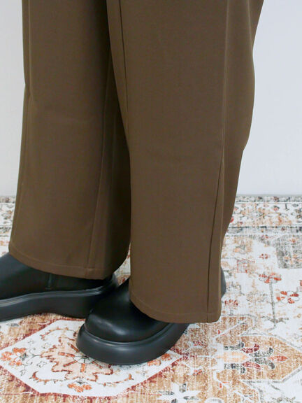 切り替えタックパンツ(ブラック/ベージュ/ブラウン)|Samansa Mos2 blue(サマンサモスモス ブルー)通販