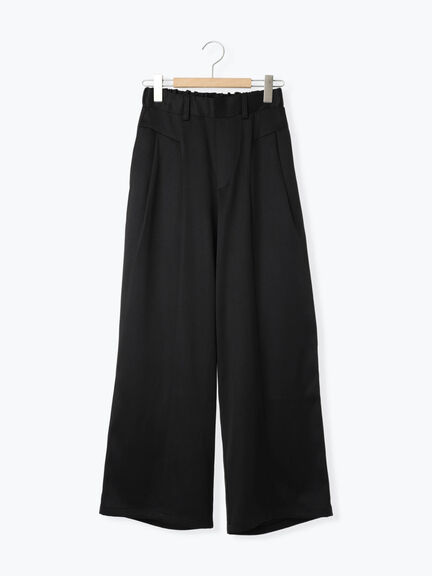 切り替えタックパンツ(ブラック/ベージュ/ブラウン)|Samansa Mos2 blue(サマンサモスモス ブルー)通販