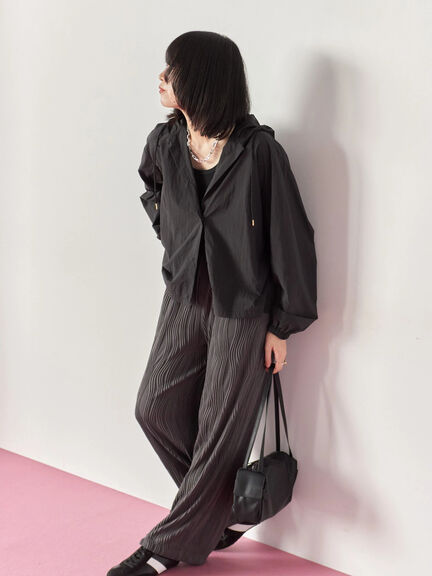 ウェーブカットパンツ(チャコールグレー/ブラック/ブラウン)|Samansa Mos2 blue(サマンサモスモス ブルー)通販