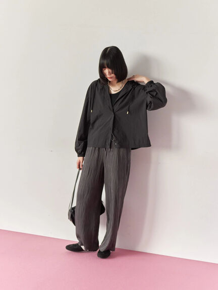 ウェーブカットパンツ(チャコールグレー/ブラック/ブラウン)|Samansa Mos2 blue(サマンサモスモス ブルー)通販