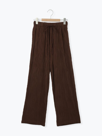 ウェーブカットパンツ(チャコールグレー/ブラック/ブラウン)|Samansa Mos2 blue(サマンサモスモス ブルー)通販