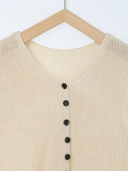 バンダナ付きニットベスト(ブラウン/ブルー/キナリ)|Samansa Mos2 blue(サマンサモスモス ブルー)通販