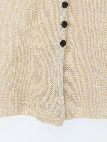 バンダナ付きニットベスト(ブラウン/ブルー/キナリ)|Samansa Mos2 blue(サマンサモスモス ブルー)通販