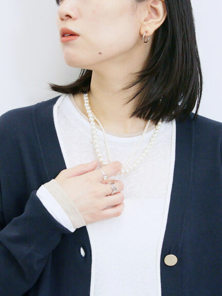 レイヤード風ロンT(オフホワイト/チャコールグレー/Sグレー)|Samansa Mos2 blue(サマンサモスモス ブルー)通販