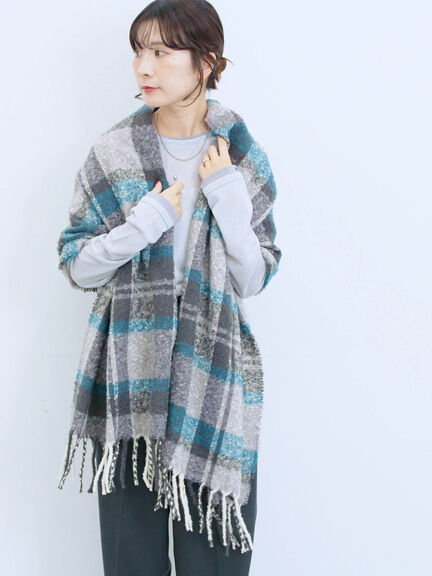 レイヤード風ロンT(オフホワイト/チャコールグレー/Sグレー)|Samansa Mos2 blue(サマンサモスモス ブルー)通販