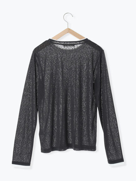 レイヤード風ロンT(オフホワイト/チャコールグレー/Sグレー)|Samansa Mos2 blue(サマンサモスモス ブルー)通販