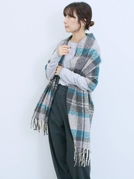 レイヤード風ロンT(オフホワイト/チャコールグレー/Sグレー)|Samansa Mos2 blue(サマンサモスモス ブルー)通販