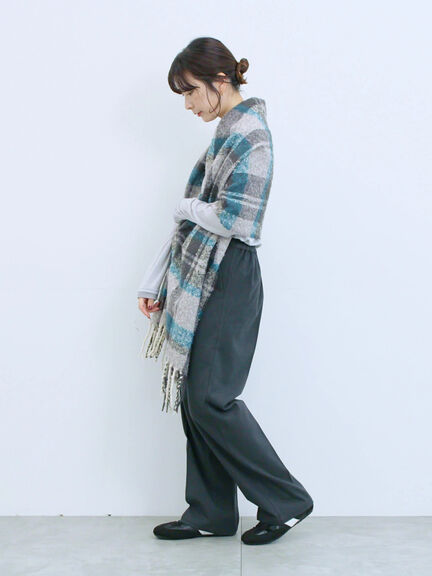 レイヤード風ロンT(オフホワイト/チャコールグレー/Sグレー)|Samansa Mos2 blue(サマンサモスモス ブルー)通販