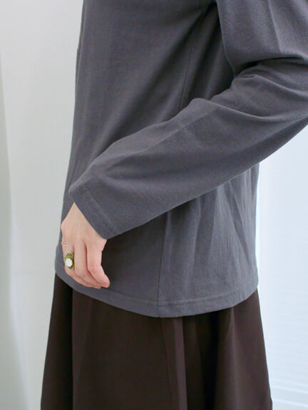 スクエアプリントプルオーバー(オフホワイト/チャコールグレー/Sグレー)|Samansa Mos2 blue(サマンサモスモス ブルー)通販