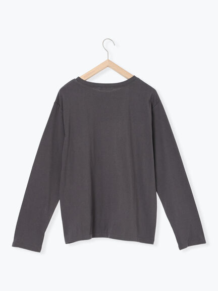 スクエアプリントプルオーバー(オフホワイト/チャコールグレー/Sグレー)|Samansa Mos2 blue(サマンサモスモス ブルー)通販