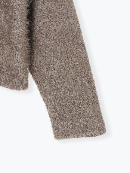 フェザーニットカーディガン(チャコールグレー/モカ/Sグレー)|Samansa Mos2 blue(サマンサモスモス ブルー)通販