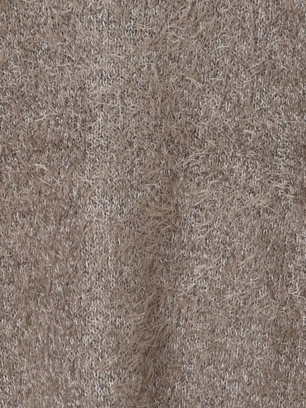 フェザーニットカーディガン(チャコールグレー/モカ/Sグレー)|Samansa Mos2 blue(サマンサモスモス ブルー)通販