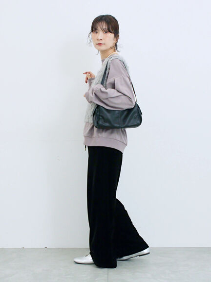 ふわふわショート丈ニットベスト(グレー/キナリ/Sグレー)|Samansa Mos2 blue(サマンサモスモス ブルー)通販