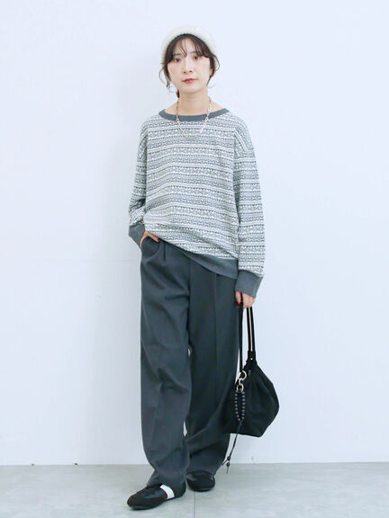 リブニット帽(ブラック/ベージュ/ブラウン)|Samansa Mos2 blue(サマンサモスモス ブルー)通販