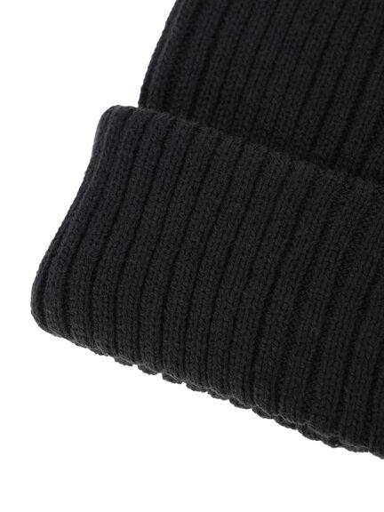 リブニット帽(ブラック/ベージュ/ブラウン)|Samansa Mos2 blue(サマンサモスモス ブルー)通販