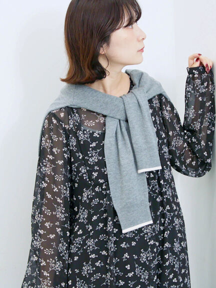 ◎花柄ワンピース(ブラック/ブラウン/キナリ)|Samansa Mos2 blue(サマンサモスモス ブルー)通販